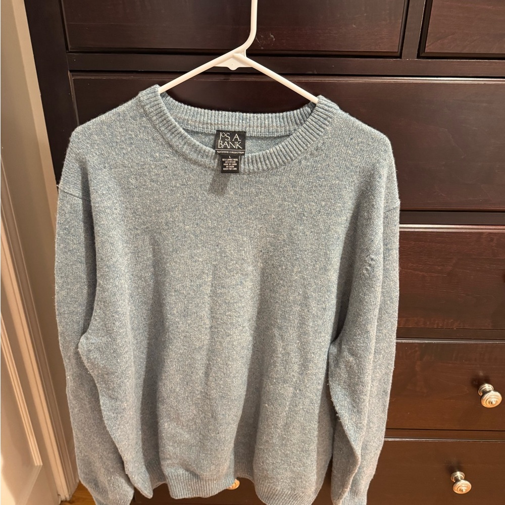 Jos. A. Bank Light Blue Crewneck Sweater